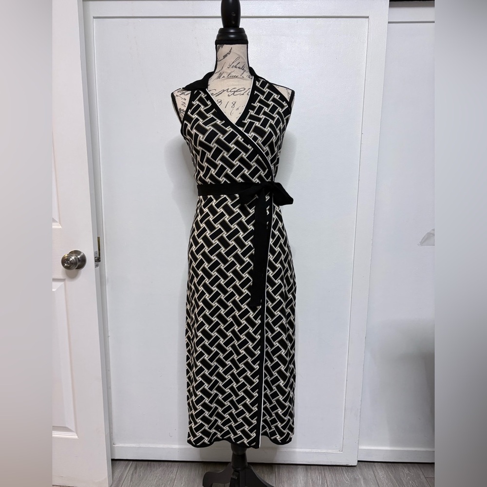 Diane Von Furstenberg Black and White Maxi Dress